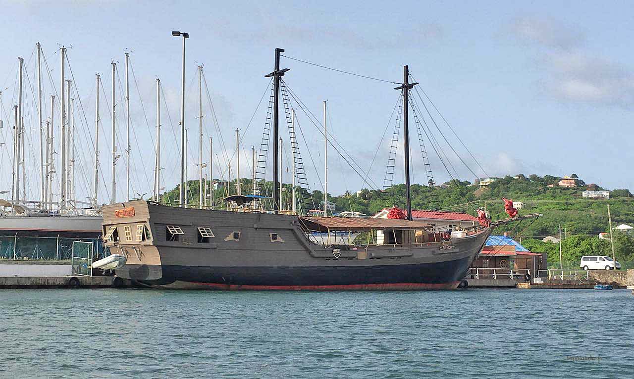 Rodney Bay - Sainte Lucie bateau pirate